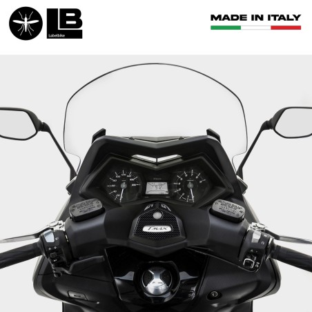 ADESIVI GEL 3D manubrio ERGAL compatibili per SCOOTER YAMAHA TMAX 530 2012-2016